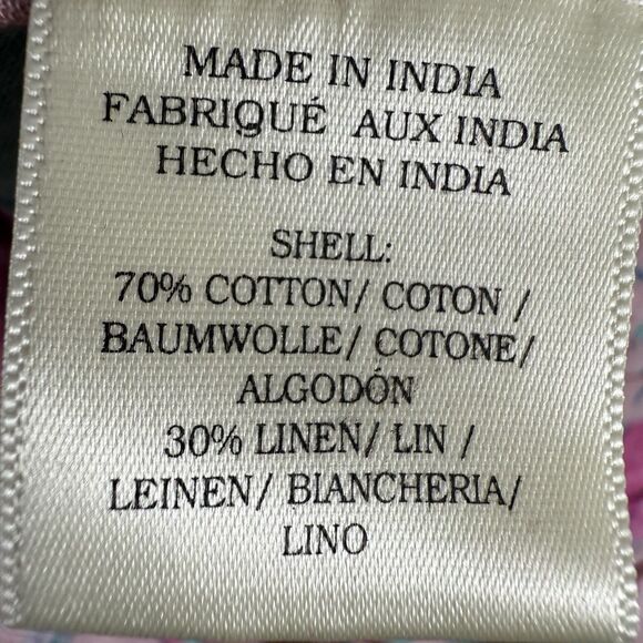 The Odells x Oh Joy Julia Maxi Dress Pink Floral Hibiscus Puff Sleeves Size S - Picture 11 of 12